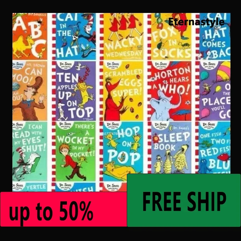 Hot Libro book 20 Books/Set A Classic Case Of Dr. Seuss Makes Reading Fun Interesting English Picture Story Book Kids Gift Paren