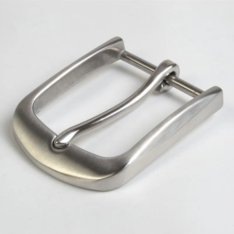 1pc 40mm Solid Stainless steel Men\'s Casual Belt Buckle End Bar Heel bar Buckle Single Pin Half Buckle for Leather Craft Parts