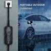 電気自動車用ポータブルev充電器、急速充電ボックス、ウォレットボックス、EUプラグ、コントローラー、タイプ2、IEC62196-2、evse、1 saj1772、16a、3.5kw 6