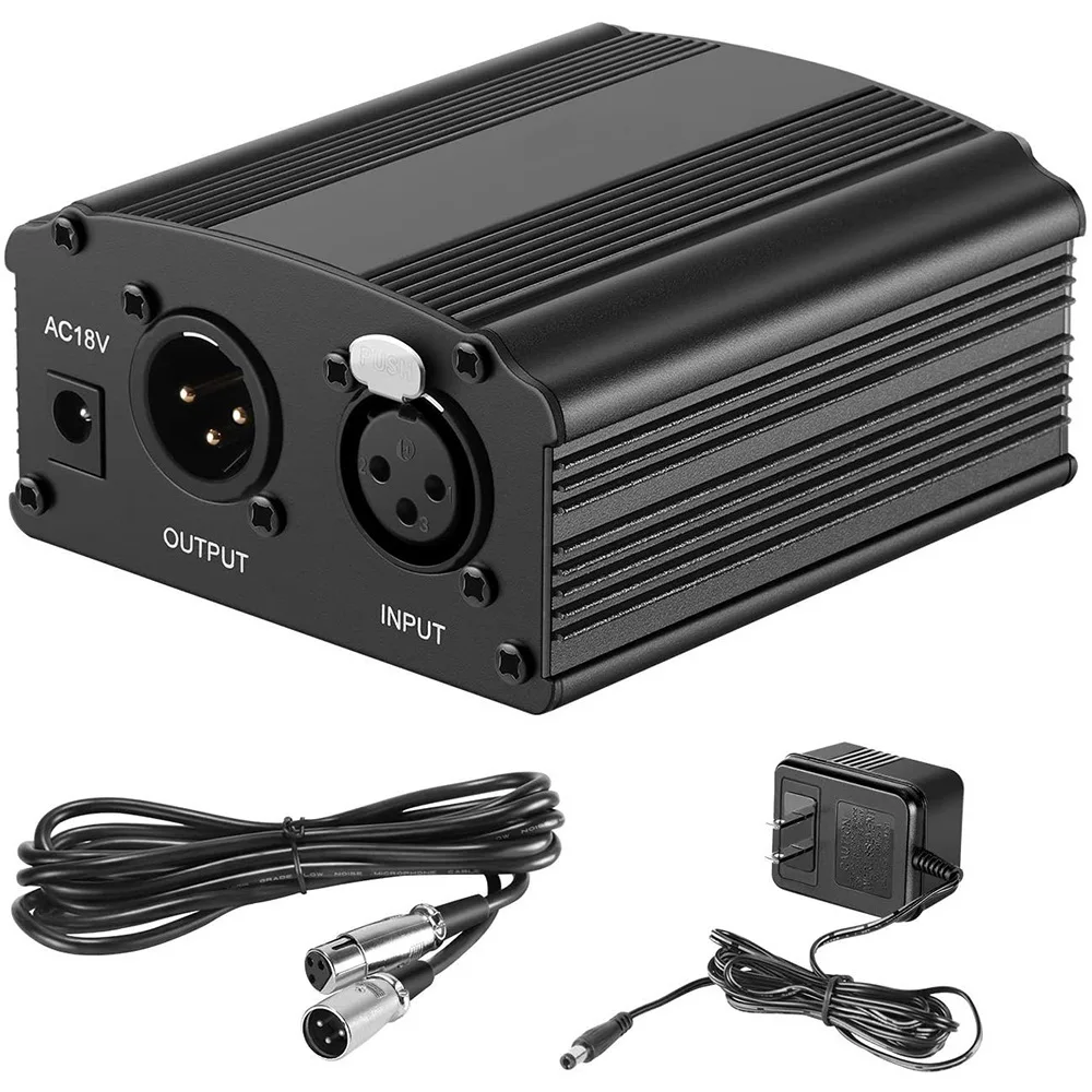 Audio Power Unit, 48V USB Power Supply, For Condenser Mic, Anti-Hum Stabilizer & Noise Reduction Module