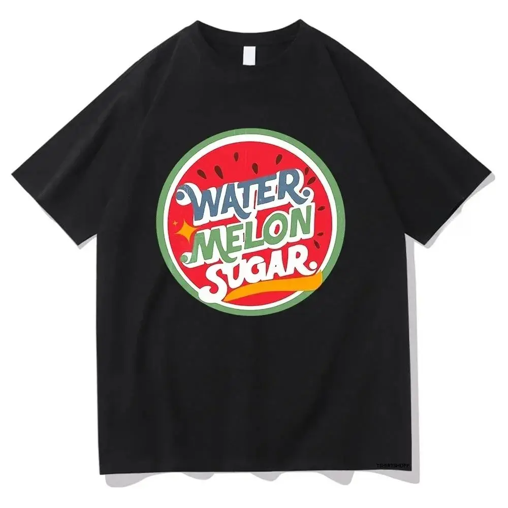 Korea Style Aesthetic Y2K Clothing Funny Streetwear Vintage Twinkling Watermelon Graphic T-Shirt Casual Loose Tops Unisex