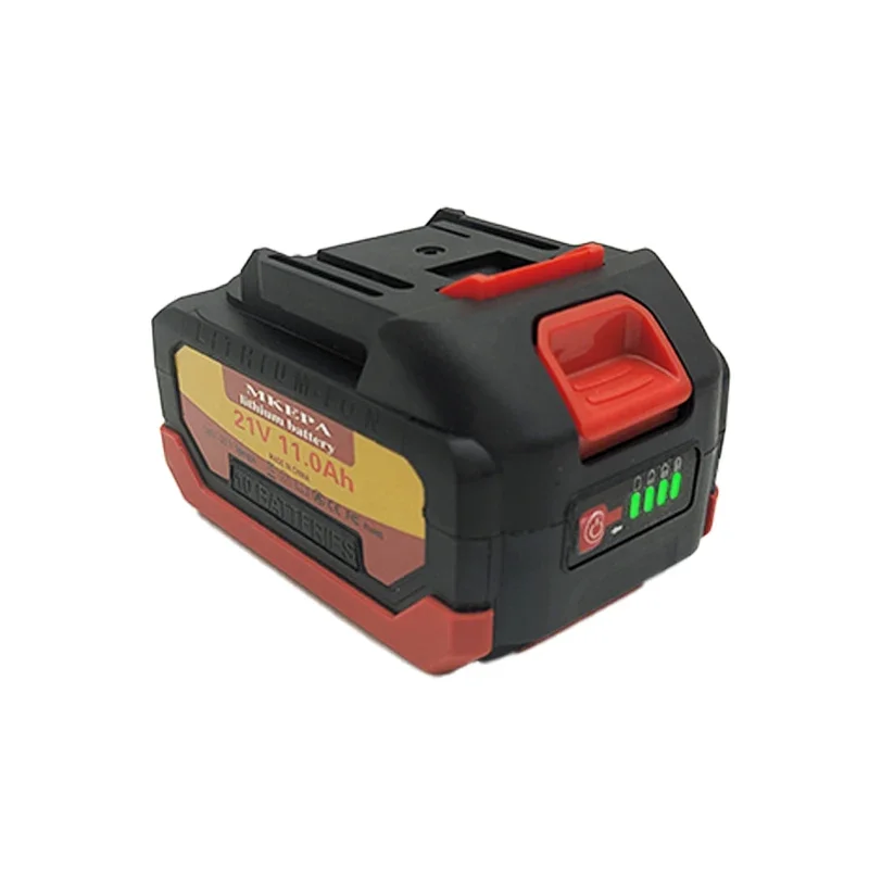 21V tool battery suitable for Makita, 11Ah rechargeable lithium battery for electric drill and chainsaw, 18-21V 11000mAh battery