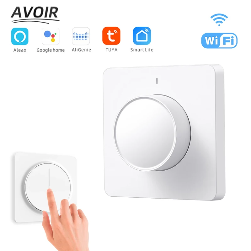 

Avoir Tuya Smart Dimmer Switch Tuya/Smartlife App Control Light Switch With Timer Work With Alexa Google Home Voice Assistants