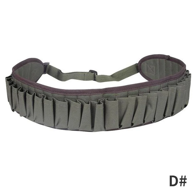 Tactical 30 Rounds Bandolier Belt 12 Gauge Cartridge Pouch Hunting Shotgun Shell Ammo Waist Belt Holder Airsoft Accessories