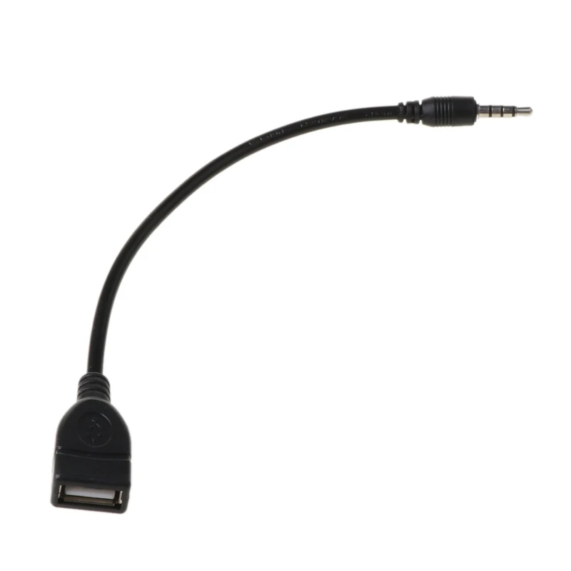 Cáp chuyển đổi 3,5mm sang USB động Q1W2 Kết nối với giao diện Aux của ô tô