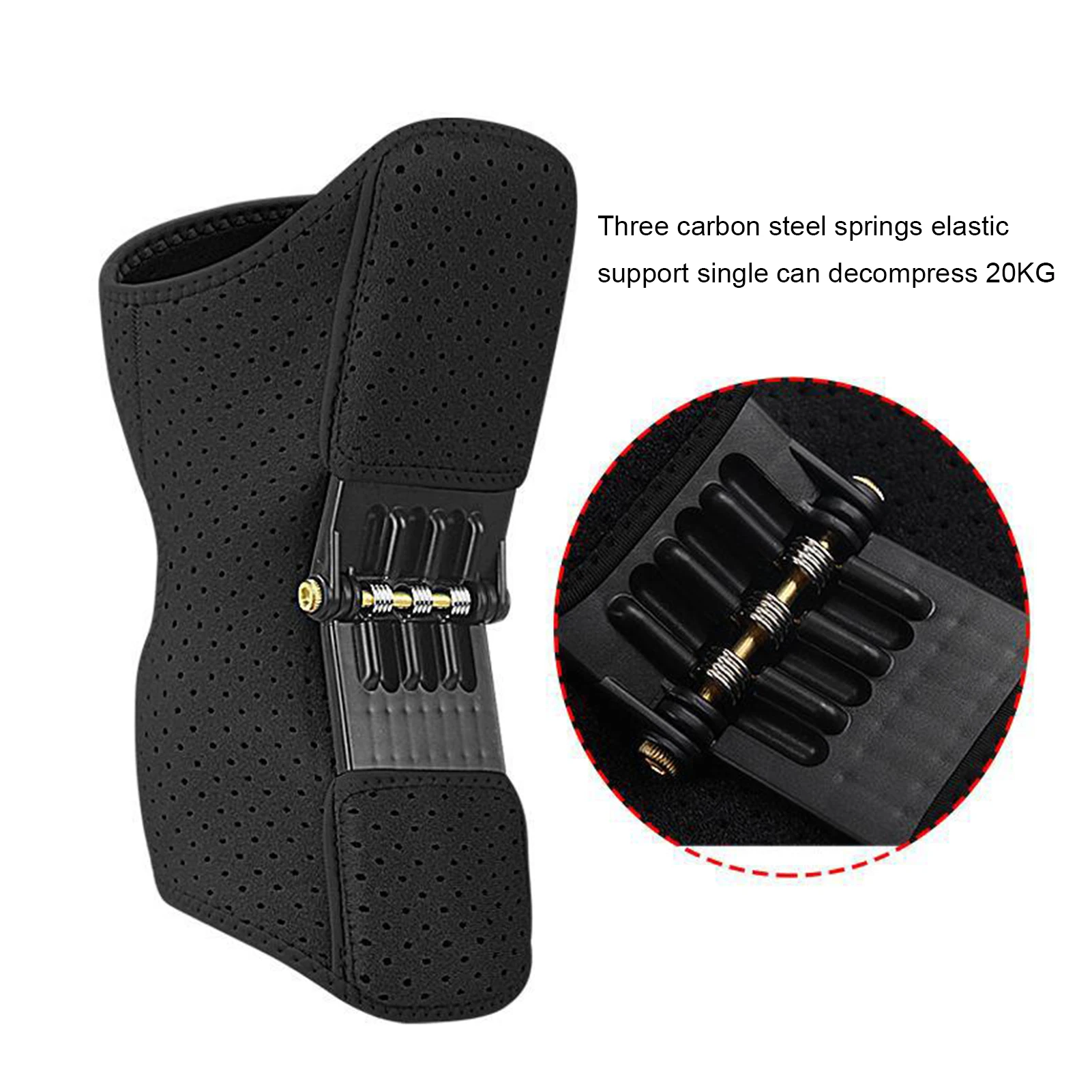 Knee Protection Booster Power Lift Spring Brace For Knee Stability Protection Power Lift Spring Knee Stabilizer Pad For Running