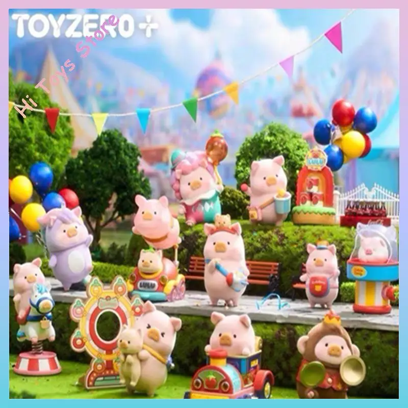 

Lulu The Piggy слепая коробка флокированный парк развлечений серии загадочная упаковка модная игрушка Коллекционная фигурка подарок на день рождения