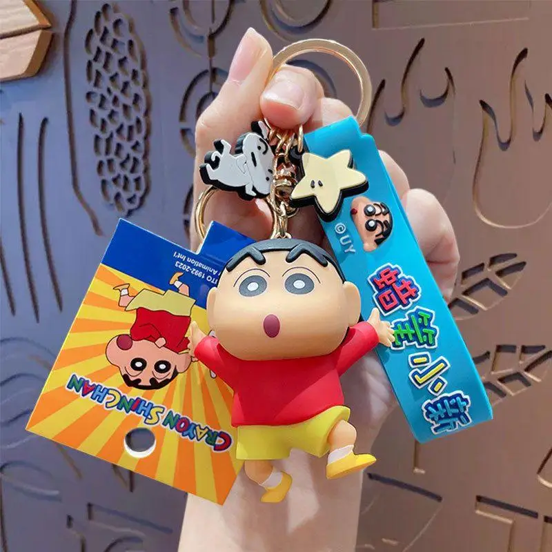 

Anime Crayon Shin Chan Key Chain Kawaii Cartoon Cute Car Keychain Creative Couple Doll Keychain Pendant Gift Backpack