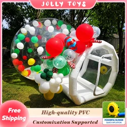 Aesthetic Clear Inflatable Balloon House Modern White Bubble House for Wedding Backdrop Baby Shower Party Event Decor