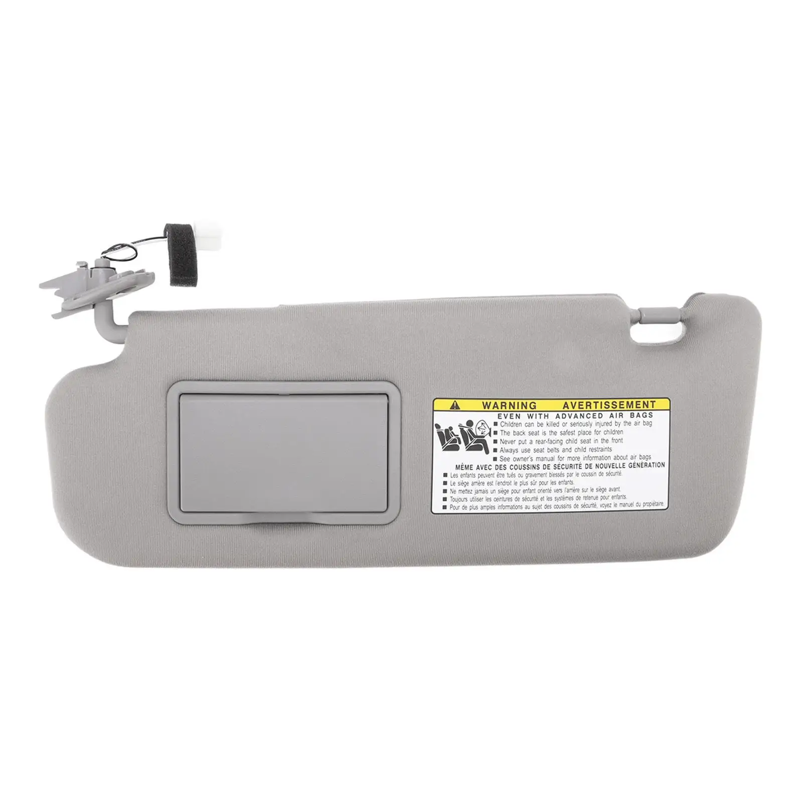 1Pc Left/Right Car Side Sun Visor Sunvisor Assy Grey UV Blocking 852013K010QD Replacement for sonata 2006 2007 2008