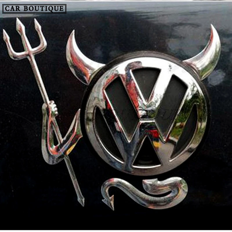 3D Car Stickers for Volkswagen BMW Buick Toyota Mercedes-Benz Audi Little Devil Car Stereo Car Stickers Modified Car Decals