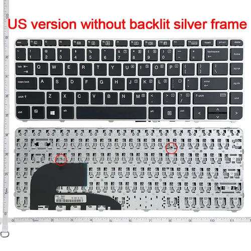 Imagen 1 del producto Teclado de ordenador portátil AR/US/RU/FR para HP para EliteBook 840 G3 840 G4 848 G3 848 G4 745 G3 745 G4 840r G4 HSTNN-I33C-4 ZBOOK 14u G4