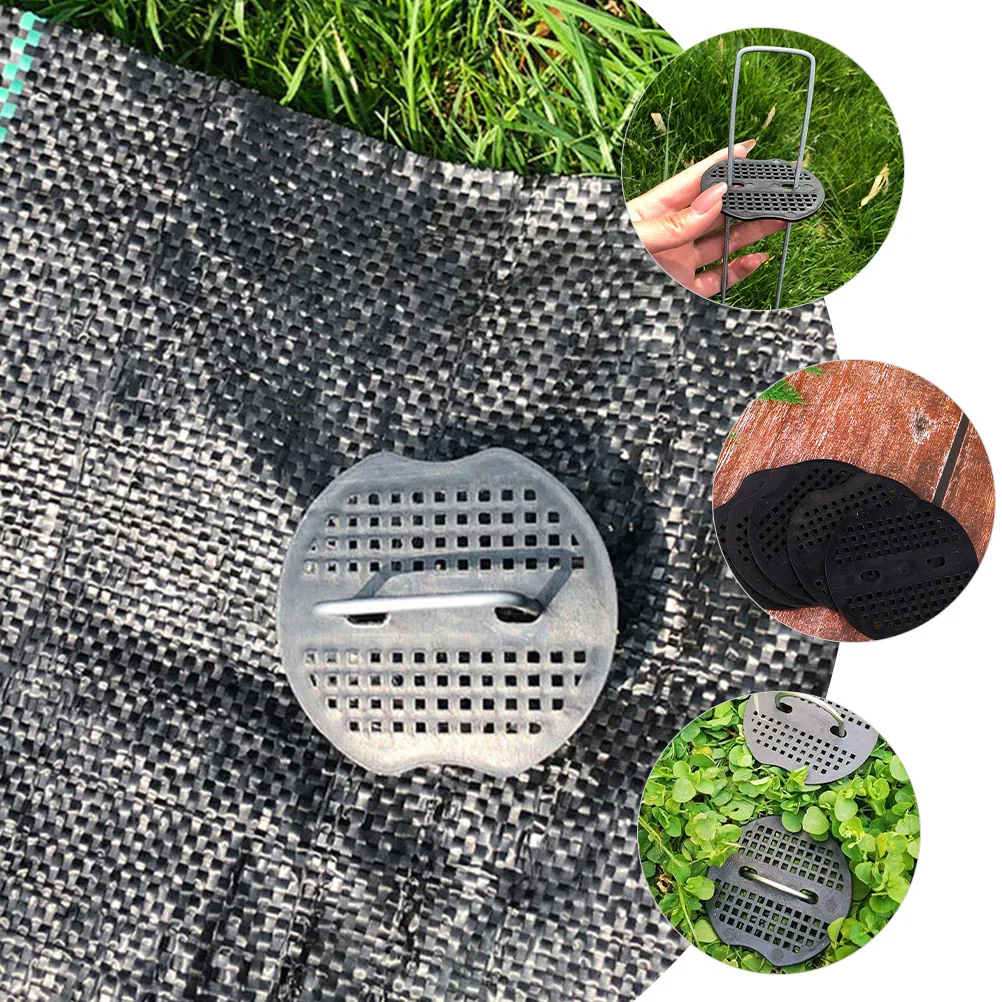 

50Pcs Gardening Stakes Gasket Safe Durable U-Shaped Pads for Tent Trampoline Swing Gardening Stakes Gasket Tent Nails Gaskets