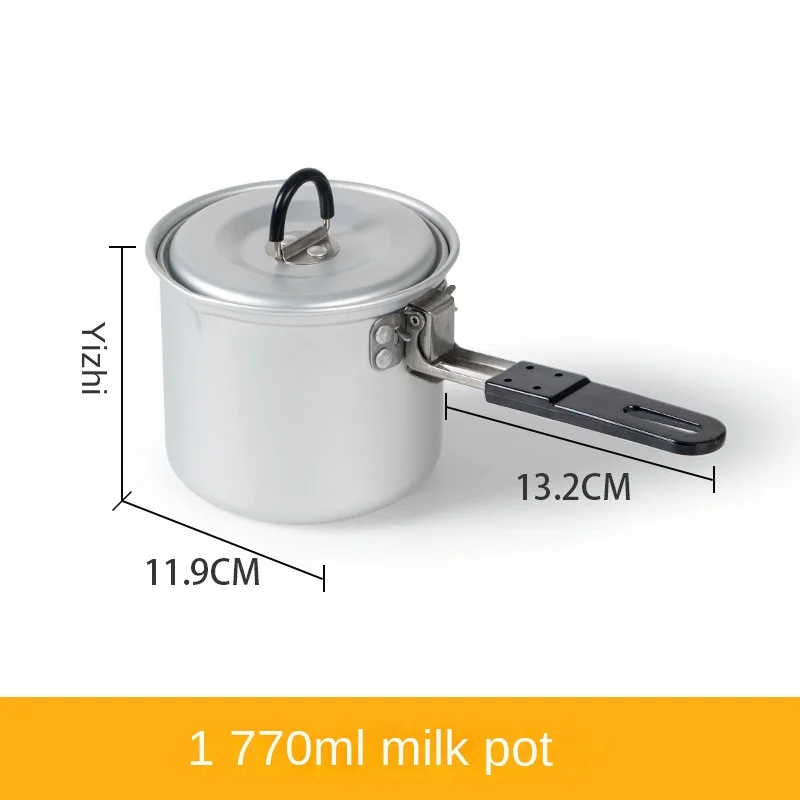 Outdoor Camping Milch Koch pfanne tragbare Kochgeschirr Falt lager multifunktion ale japanische ein Aluminium Topf Camping