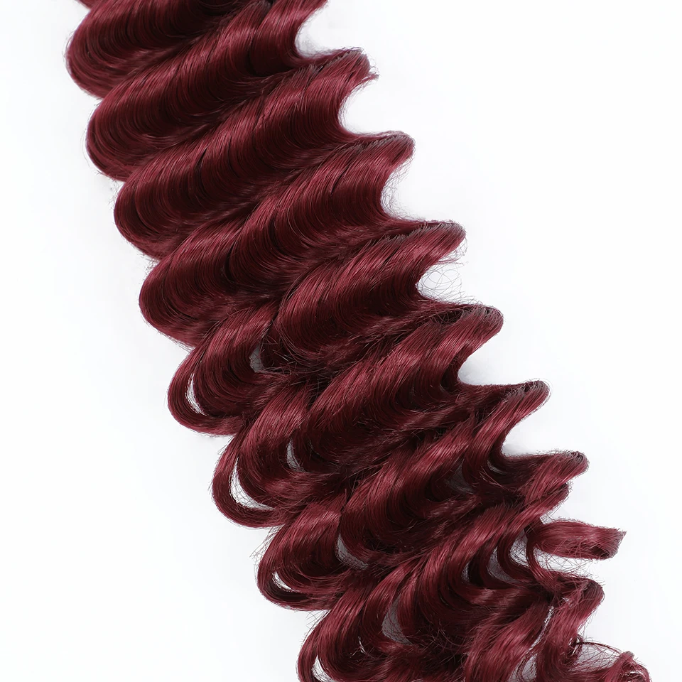 Tiefe Welle Twist Flechten Haarverlängerungen für Frauen Hochwertige synthetische Häkelzöpfe Haar 24 Zoll Ombre Bug Braun Afro Locken – Detail 27