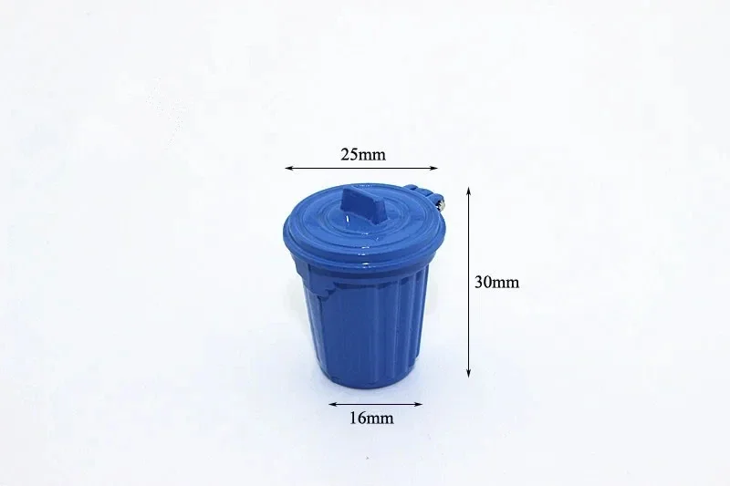 Adult Scene DIY 1:12 Dollhouse Miniature Scene Model Pretend Play Furniture Home Garden Trash Can Garbage Bin