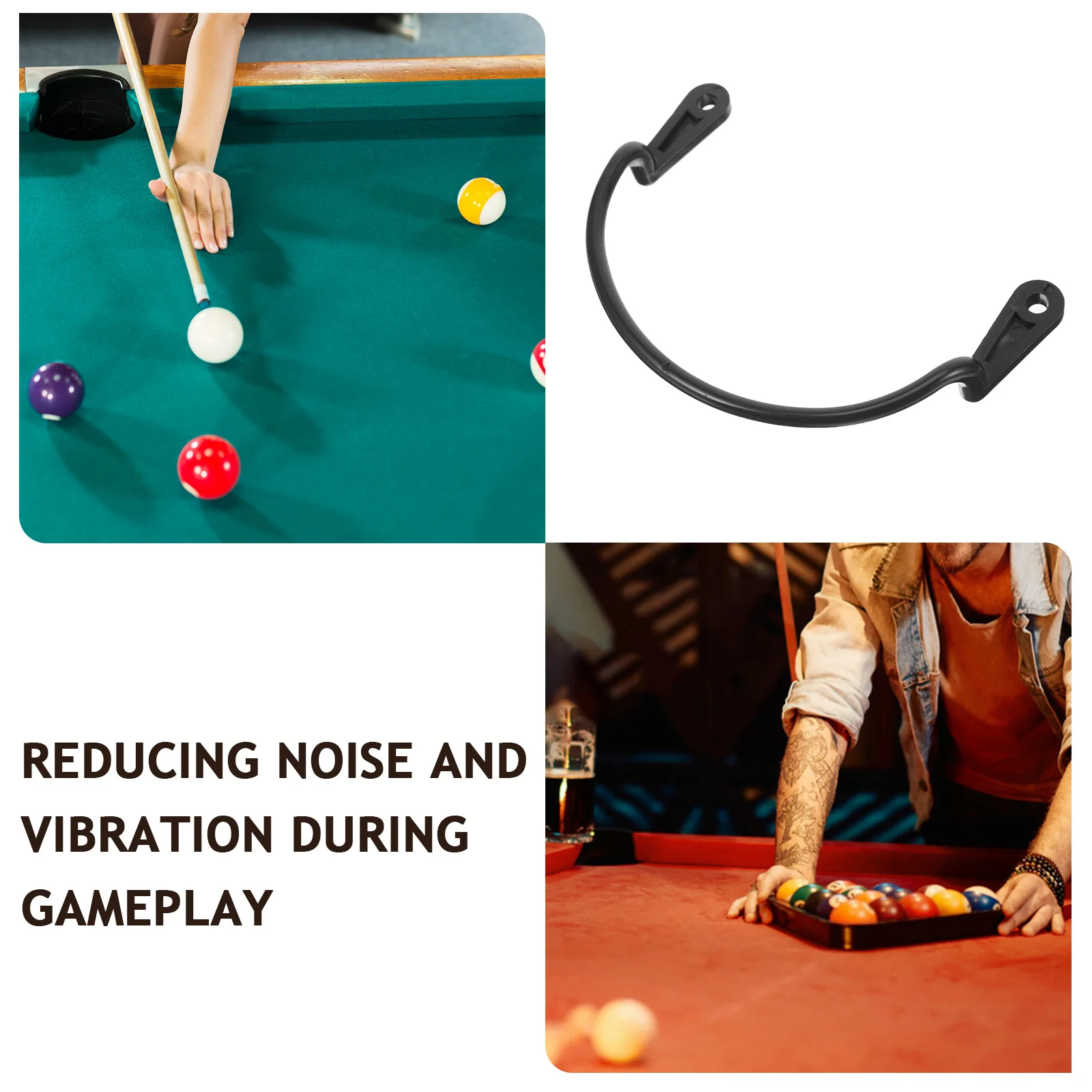 

6pcs Pool Table Net Pockets Billiard Accessories Mesh Bags Black Reducing Noise Protecting Table Enhancing Experience