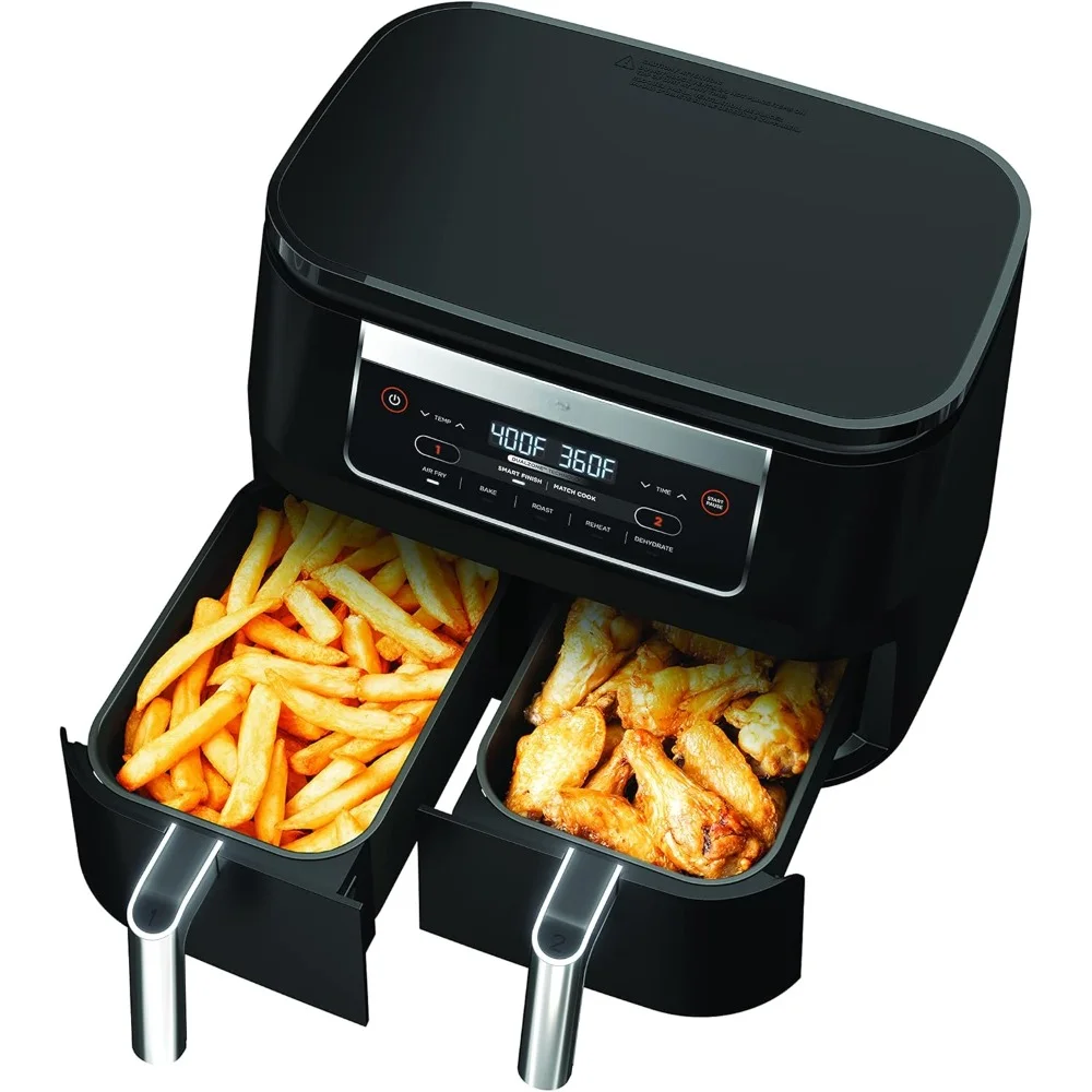 Lucht Friteuse Met Dualzone Technologie, 5-In-1, 6-qt Lucht Friteuse