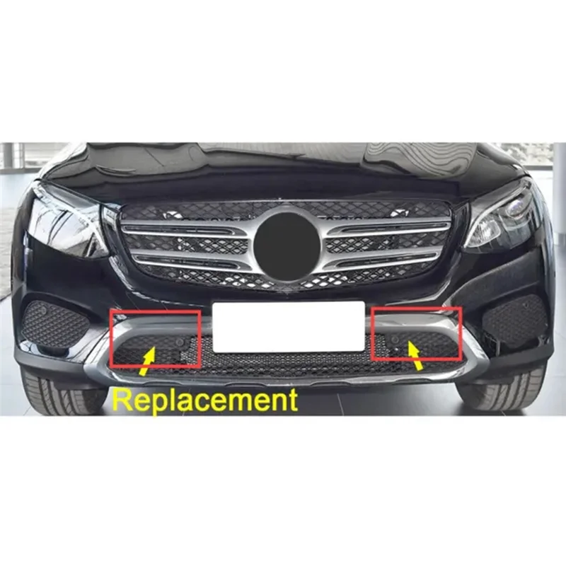 MACH-Auto 1 زوج من الألواح الزخرفية منحرف الهواء شبكات المصد 2538855100 2538855200 لـ GLC X253 C253 C253 #2