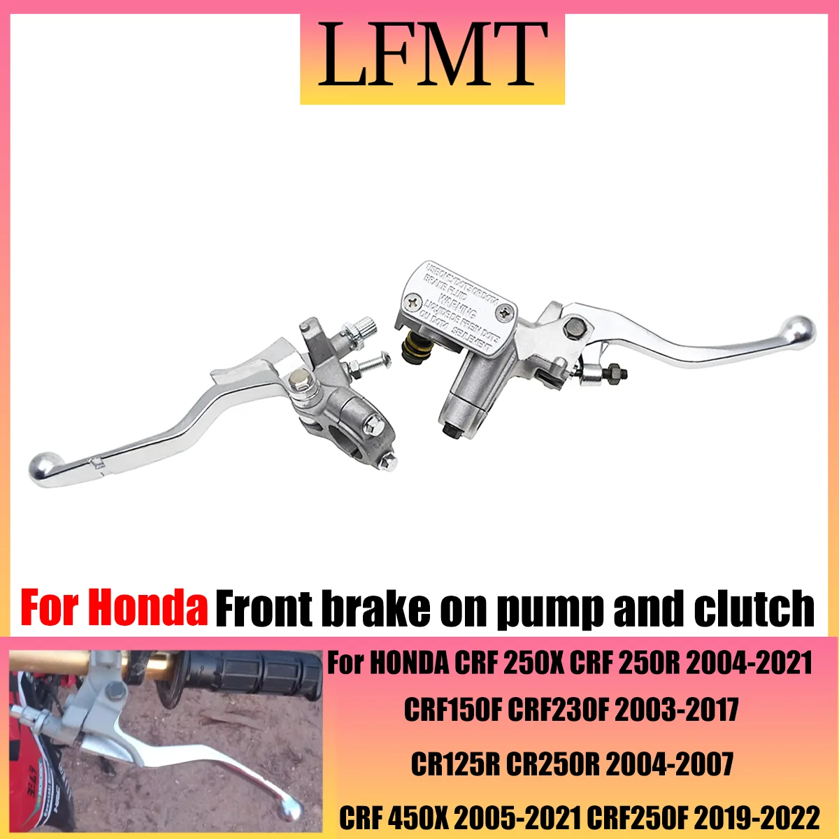 

Motorcycle 7/8 22mm Hydraulic Brake Master Cylinder Lever Clutch Lever For Honda CRF 250R 450R 250RX 450RX 250X 450X150F 230F