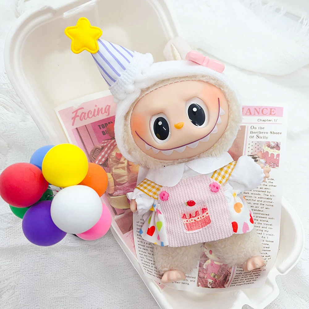 أزياء رائعة لملابس دمية Labubu 17 سنتيمتر ملابس عصرية إكسسوارات دمي أنماط متعددة