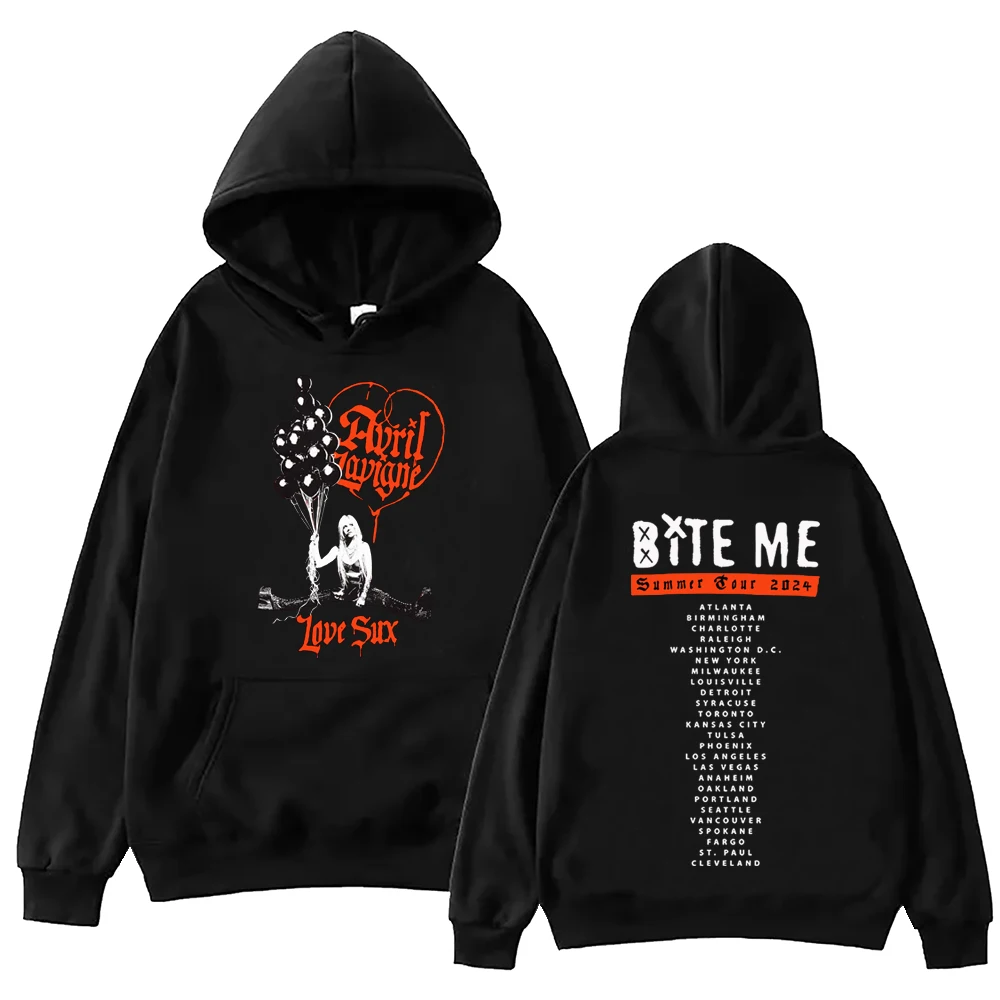 Avril Lavigne größten Hits Tour Hoodie Harajuku Hip Hop Pullover Tops beliebte Musik Sweatshirt Fans Geschenk