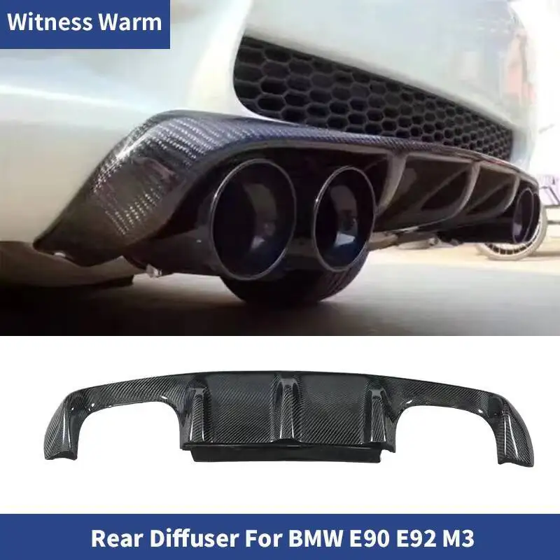 Diffuseur de Pare-Chocs Arrière en Fibre de Carbone, Accessoire pour BMW E90, E92, M3, Jules Spomicrophone 05-12
