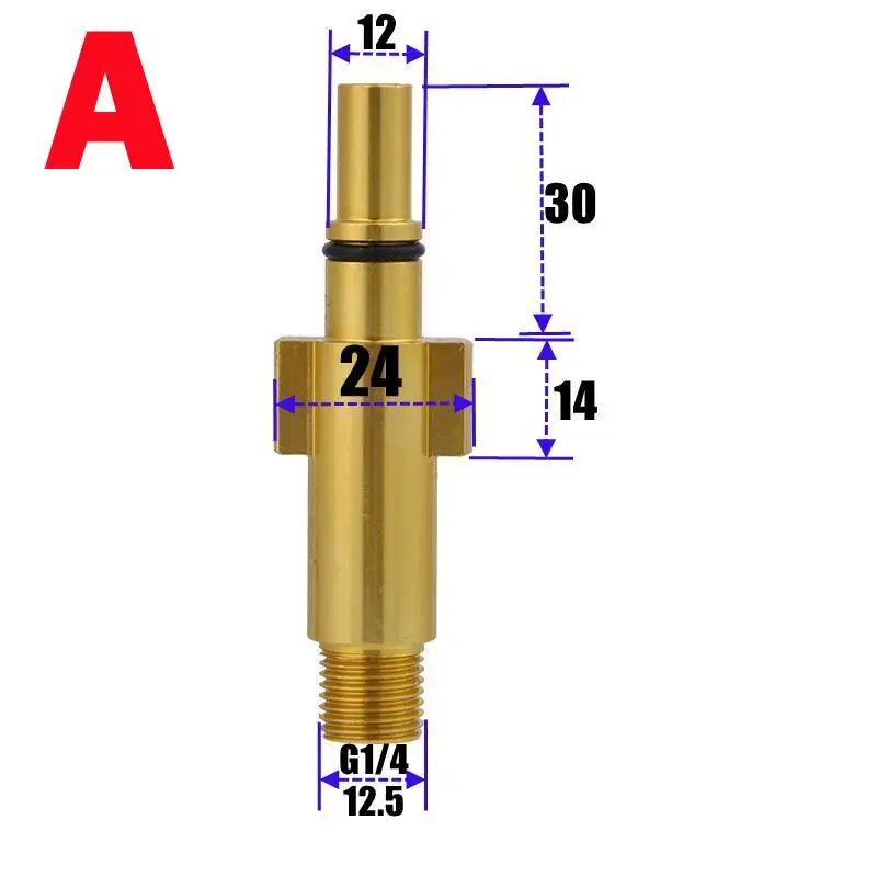 محول فوهة مع خيط تركيب ذكر G1/4 لموصل قاذف مسدس الرغوة Karcher AR Blue LAVOR STIHL Elitech Nilfisk