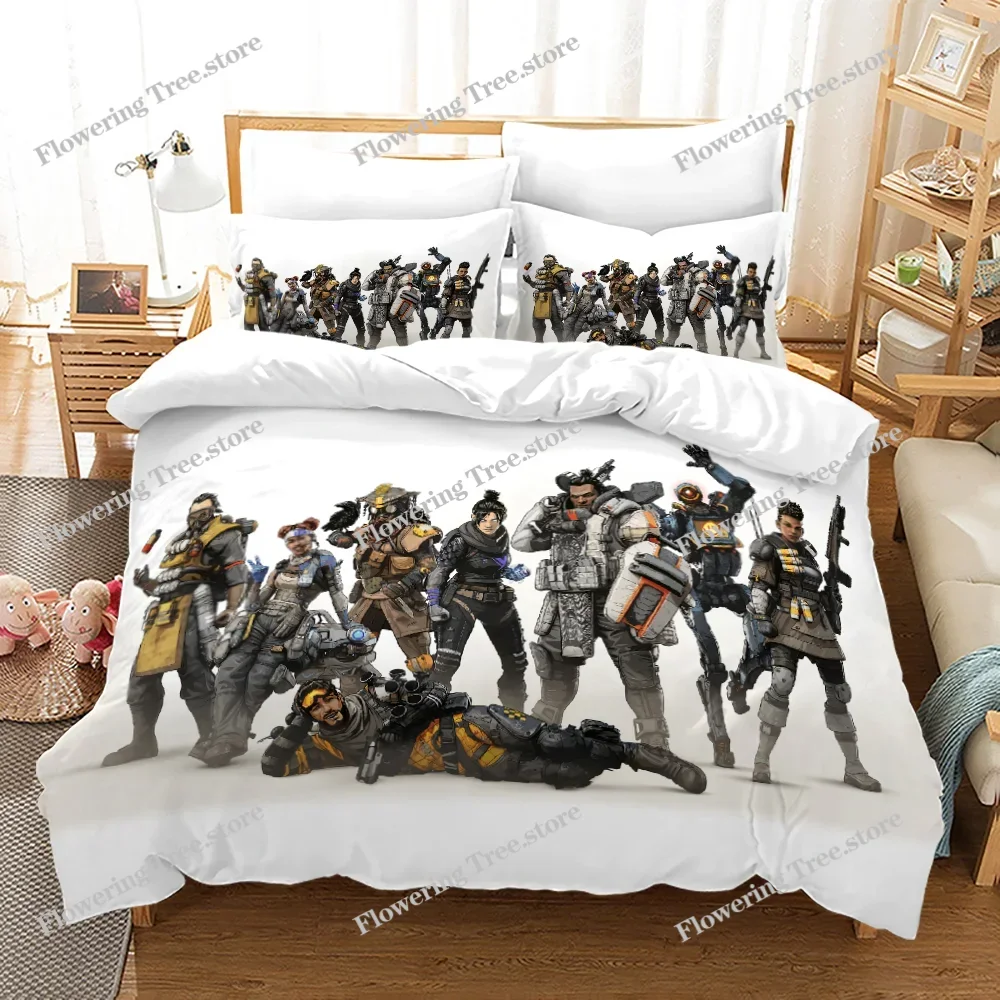 NEW APEX Academia Anime Duvet Cover Set with Pillow Covers Polyester Teens Kids Bedding Set Full Queen King Size Bed Linen