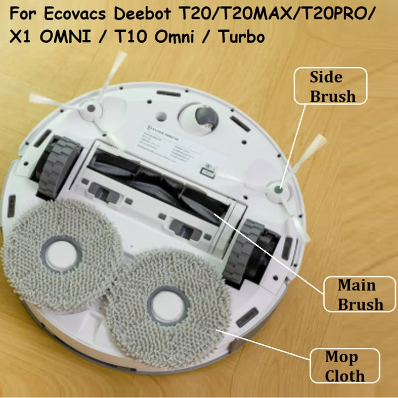 Piezas de repuesto para Robot aspirador Ecovacs Deebot T20/T20MAX/T20PRO/X1 OMNI/T10 Omni/Turbo