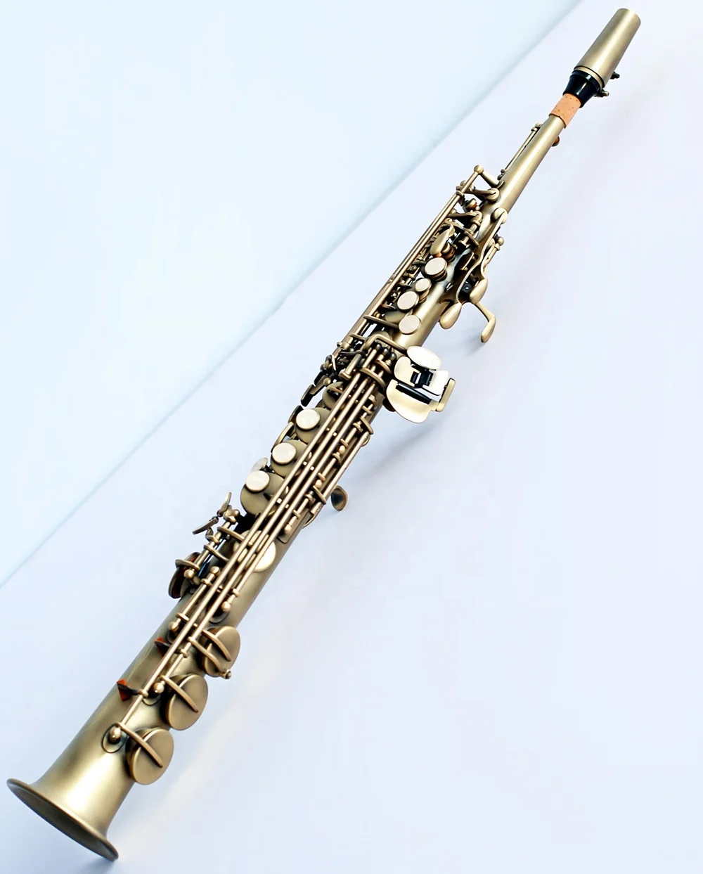 Professional Straight Soprano Saxophone Woodwind Instrument For Music Learners