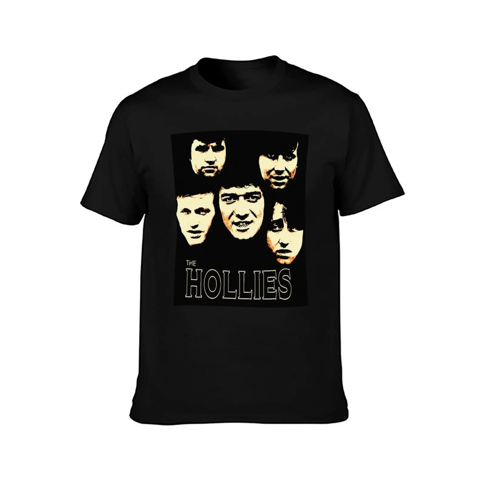 Vintage Retro The Hollies Slim Fit Handmade Best S Gifts Best Men T-Shirt, Summer Casual Cotton Tee, Oversized Streetwear Tops