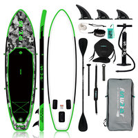 Funwater Stand Up Paddle Board Surfboard Inflatable Stand Up Paddling Board Surfing Sup Board Max Load 330 Pounds with Accessory