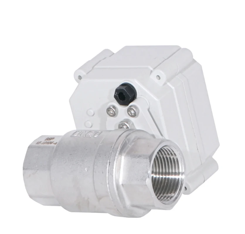 1/4" To 1" Stainless Steel 2 Way DC9-24V 0-10V Proportional Integral Control Electric Ball Valve Position Feedback
