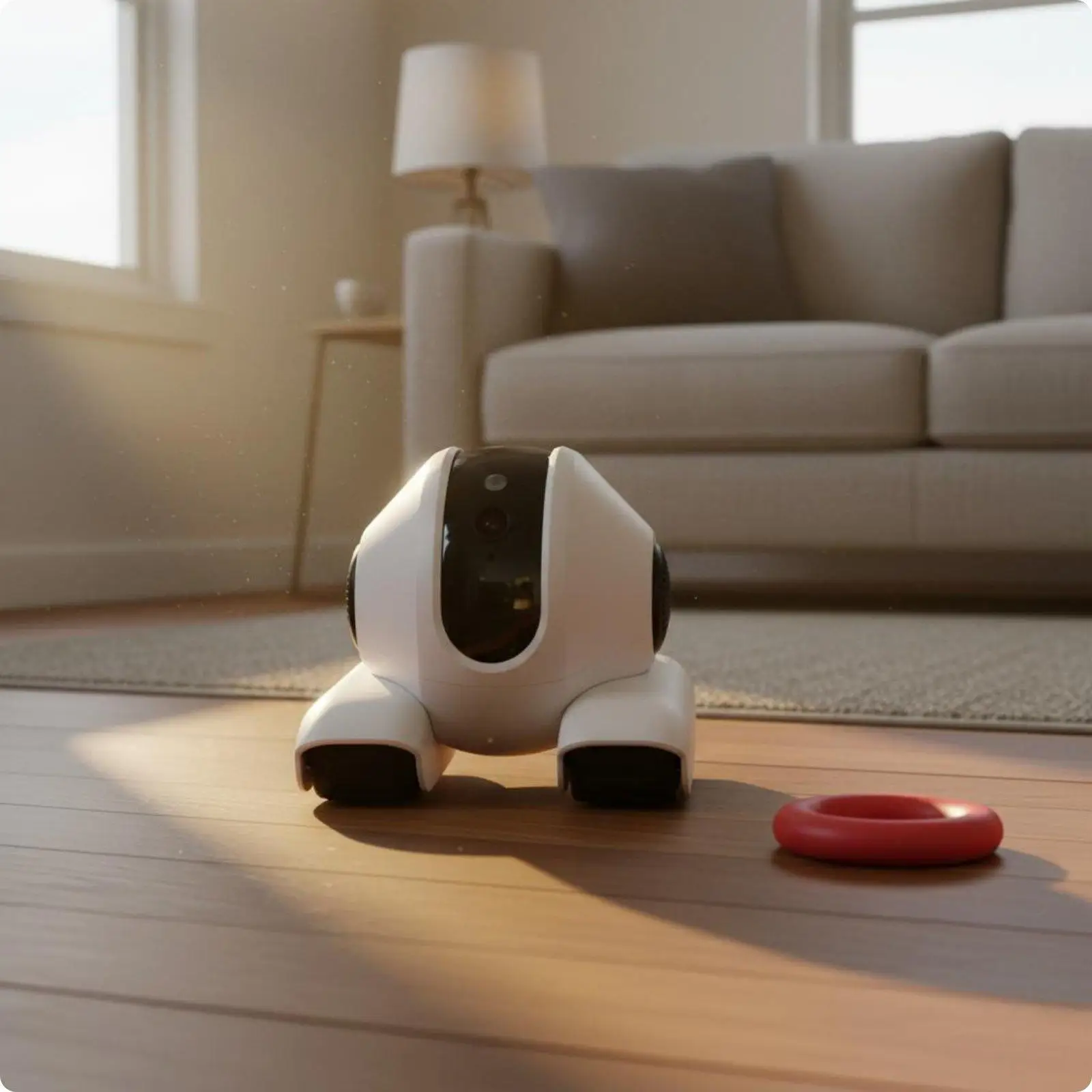 Indoor Pet Camera Robot Wifi Control Movable Cam with Voice for Dog Cat Home Security Monitoring Device