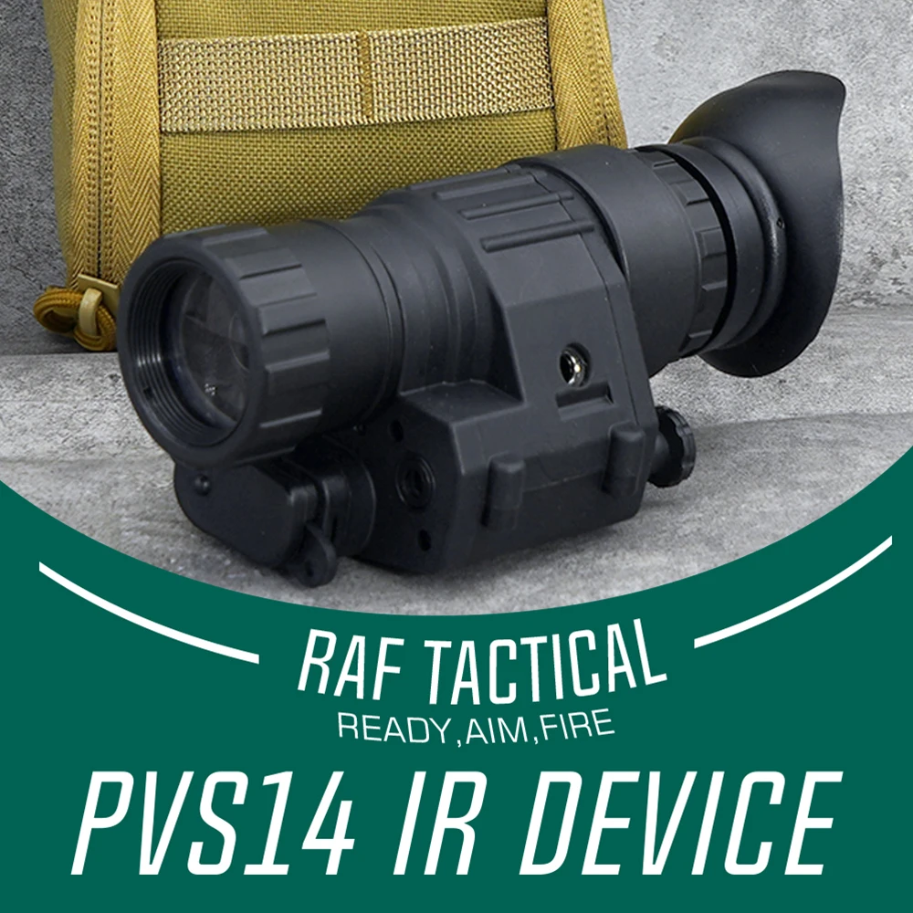 

New Tactical 2X Zoom IR Digital Night Vision Monocular PVS14 PVS-14 For Outdoor Sport Hunting w NVG Mount