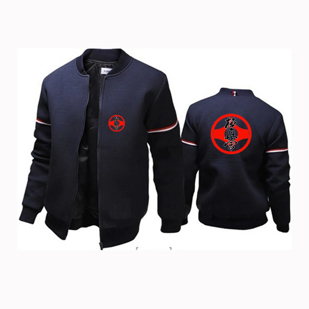 Kyokushin Karate 2024 New Spring and Autumn Short Men Flight Jacket Outwear Classic Coat Streetwear Comfortable Versatile Top