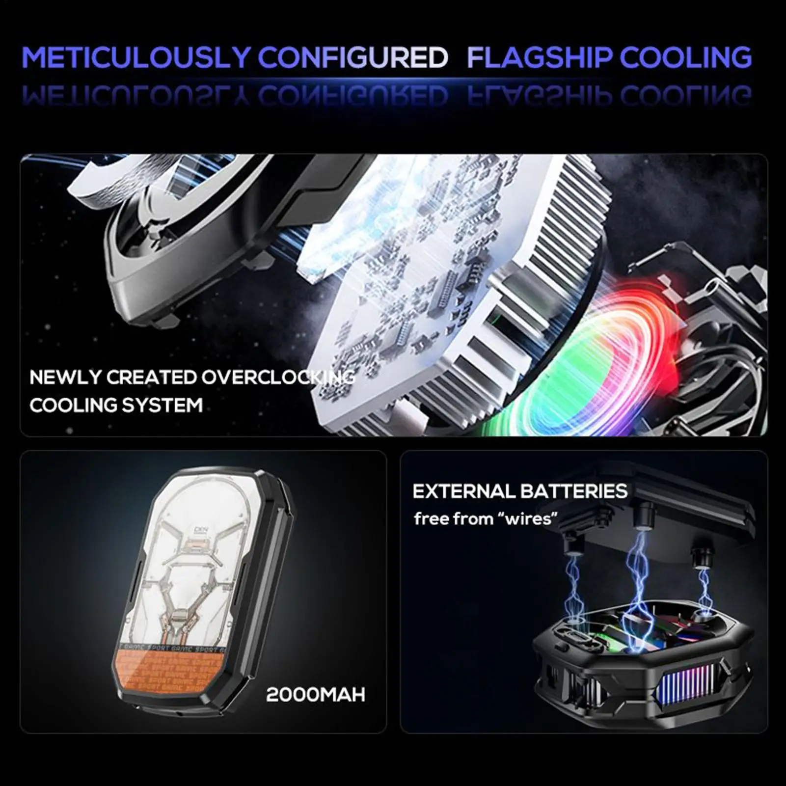 

Кулер для телефона Портативный магнитный радиатор Перезаряжаемый радиатор для телефона для прямой трансляции видеозвонков Игры Путешествие на рабочем месте