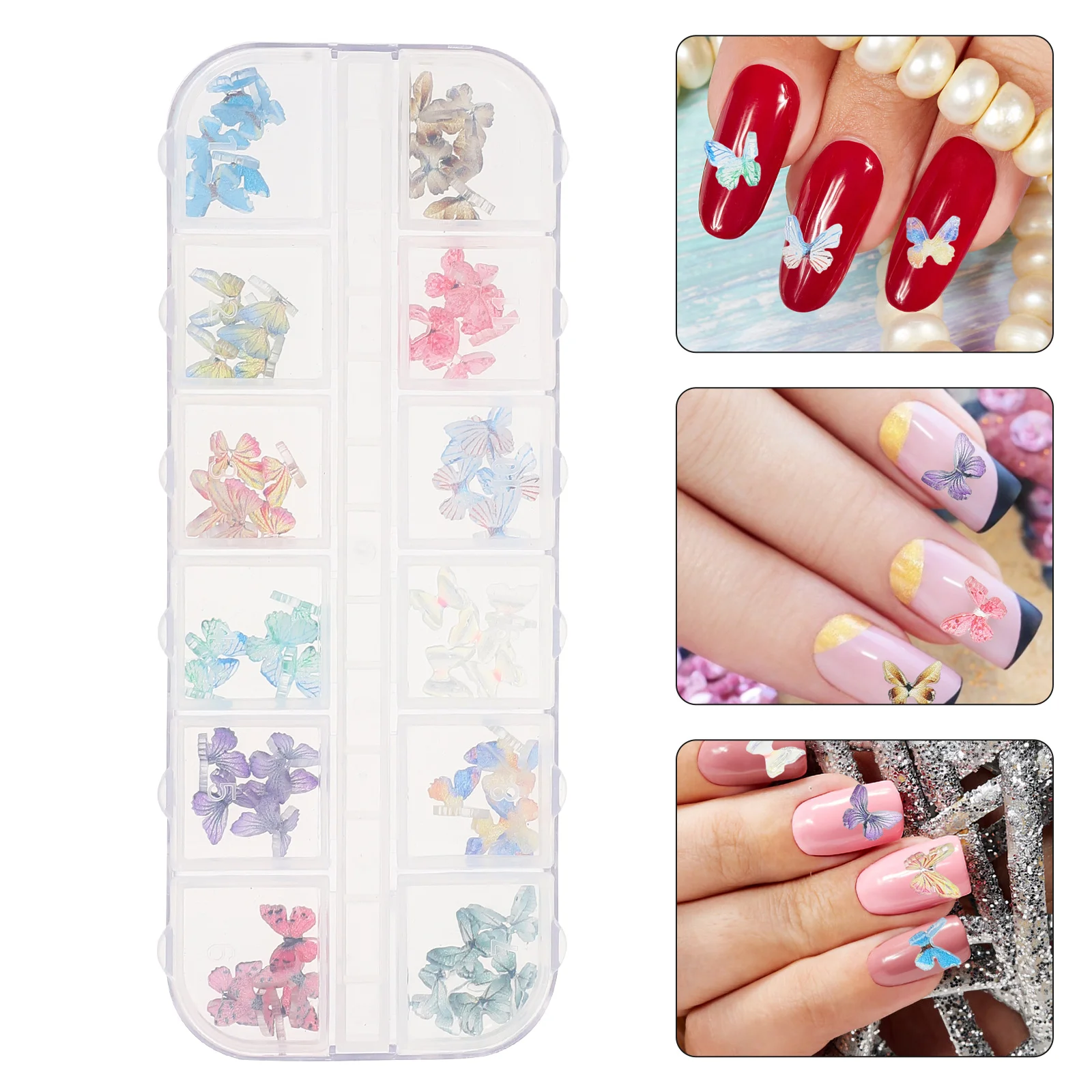 

Nail Three-dimensional Butterfly Decor Nails Decoration Resin Jewelry Decals DIY Small