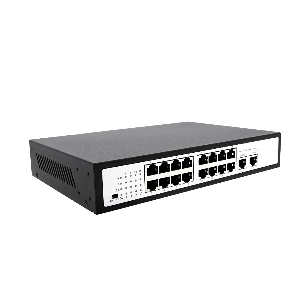 Gigabit 16 + 2poe Switch Standard 48V Monitoring Network Camera AP Power Supply