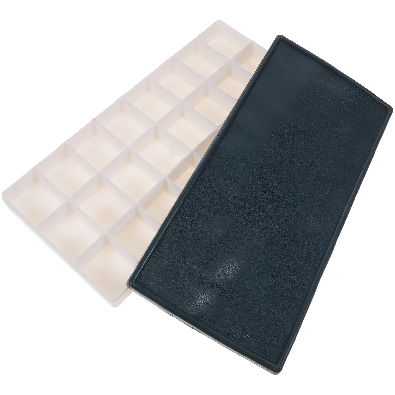 Paint Box 24 Wells Thick Plastic Airtight Palette for Watercolors Gouache Acrylic Oil Paints Moisturizing Mixing