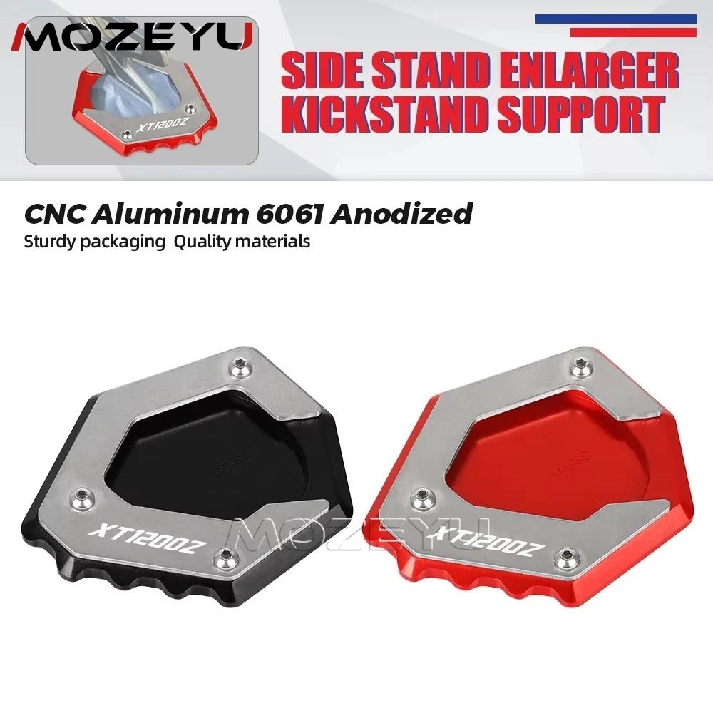 For Yamaha XT1200Z XT1200ZE XT 1200 Z Super Tenere 1200  Motorcycle CNC Kickstand Foot Side Stand Extension Pad Support Plate