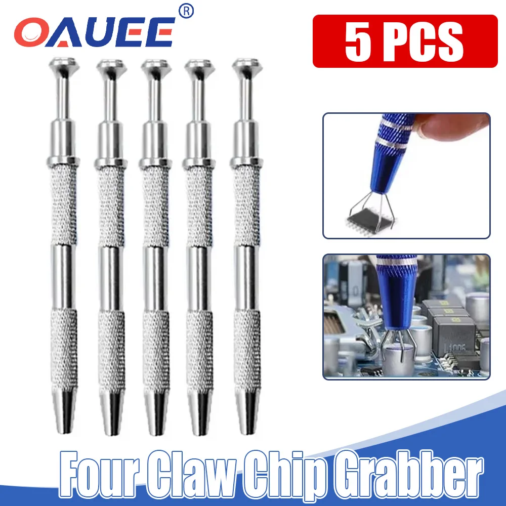 Four Claw Electronic Component Grabber IC Chip Pickup BGA Chip Picker Extractor Electronic Parts Gripper Electronic Repair Tools