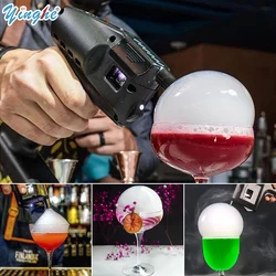 Aroma Smoke Bubble Gun，Vapour Blaster Cocktail Bubble Smoke Gun，Contains 5-Flavour Aroma Oil and Bubbles for Food and Drink