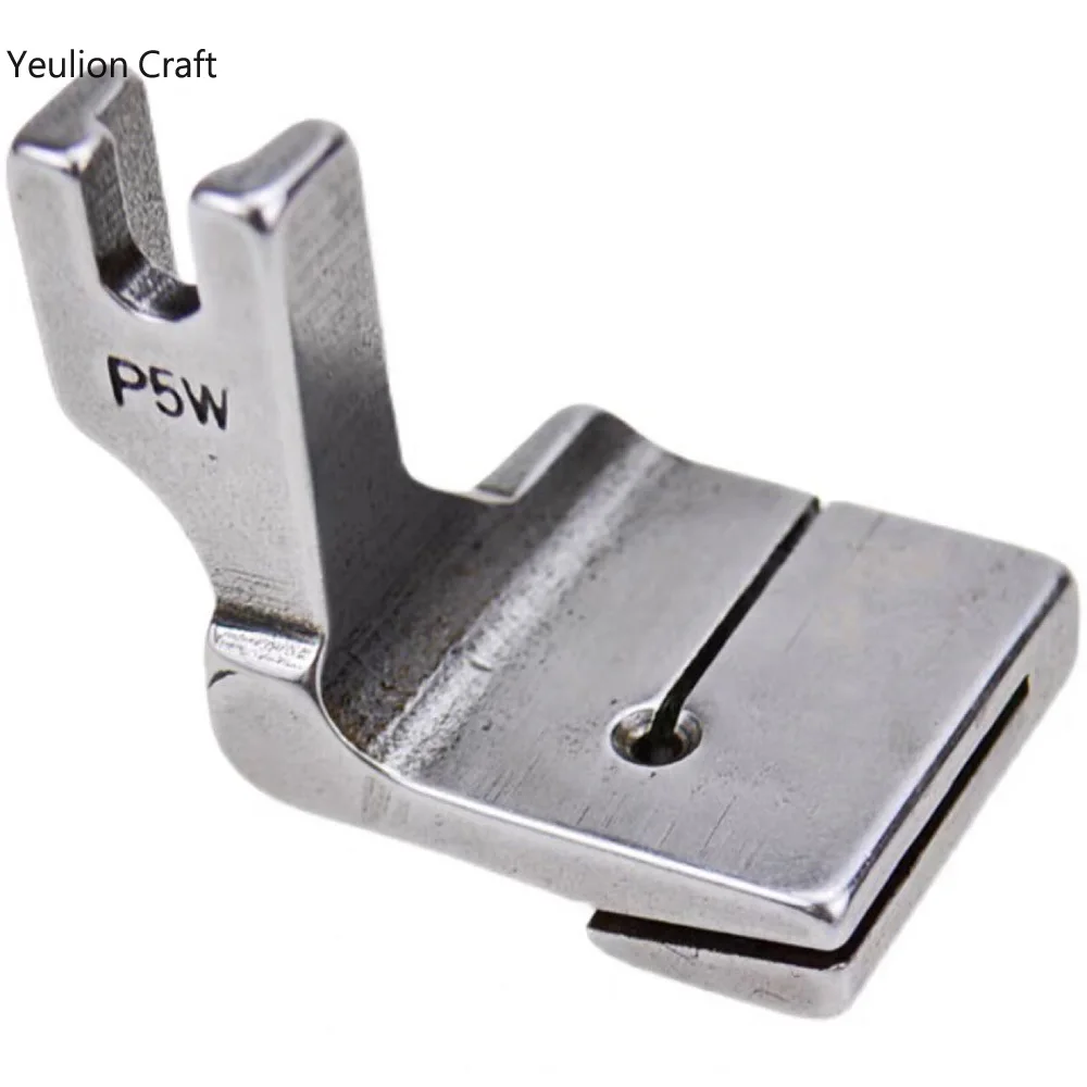 YeulionCraft Machine Flat Wide Single Side Presser Foot P5W 10MM Right Base Plate Widened All Steel Single Side Presser Foot