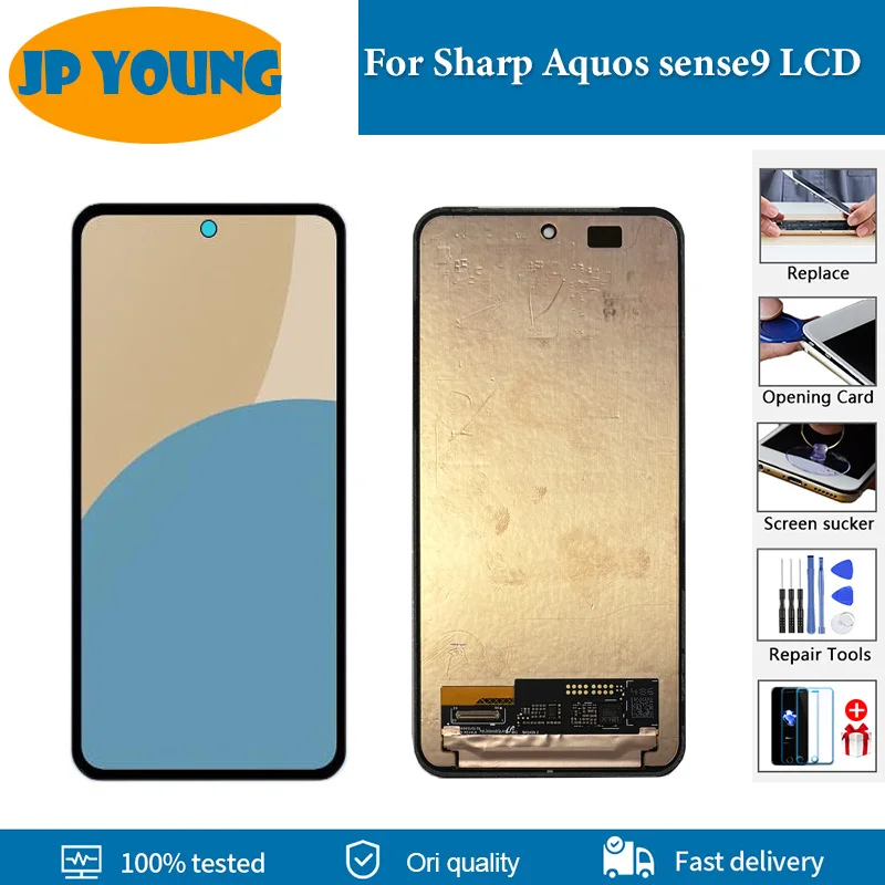 Pantalla LCD Original de 6,1 pulgadas para Sharp Aquos sense9, Digitalizador de Panel táctil para Aquos sense 9 SH-M29SG SH-53E SH-M29 de repuesto LCD