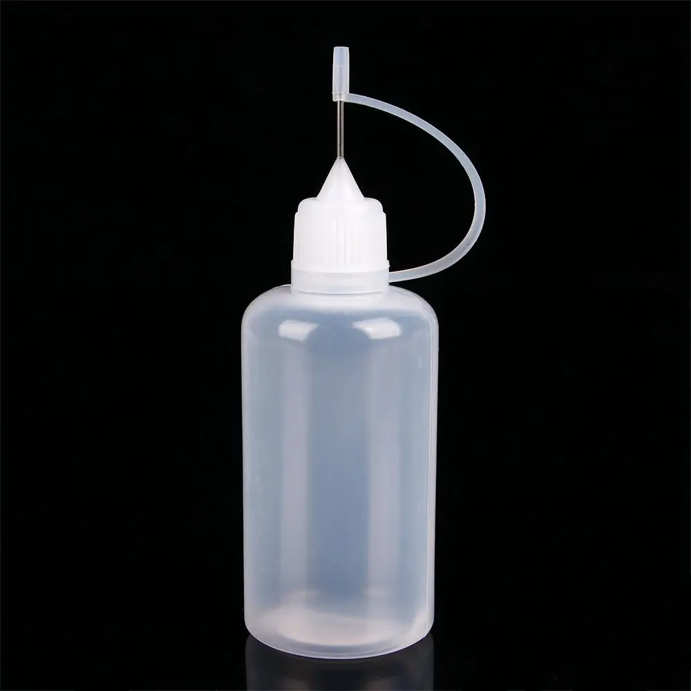 Portable Plastic Transparent Squeeze bottle Empty Dropper Bottles Refillable Bottle Needle Tip