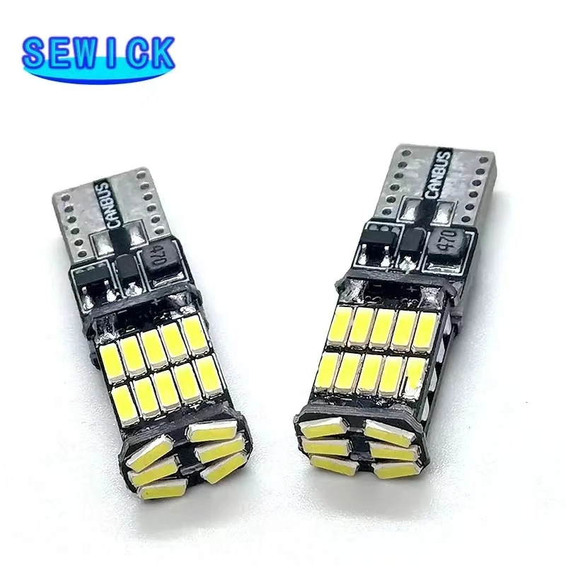 100szt T10 w5w 194 501 canbus 4014 oświetlenie wnętrza samochodu bez błędów T10 26SMD led Światła przyrządów żarówka lampa kopułkowa 12V