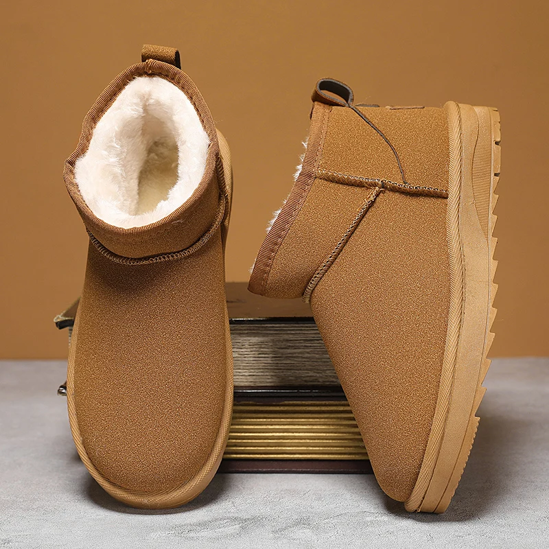 

Snow Boots, Women's and Men's Winter Padded Thick and Warm Cotton Shoes, Outdoor Zero-temperature Cold-proof Cotton Boots