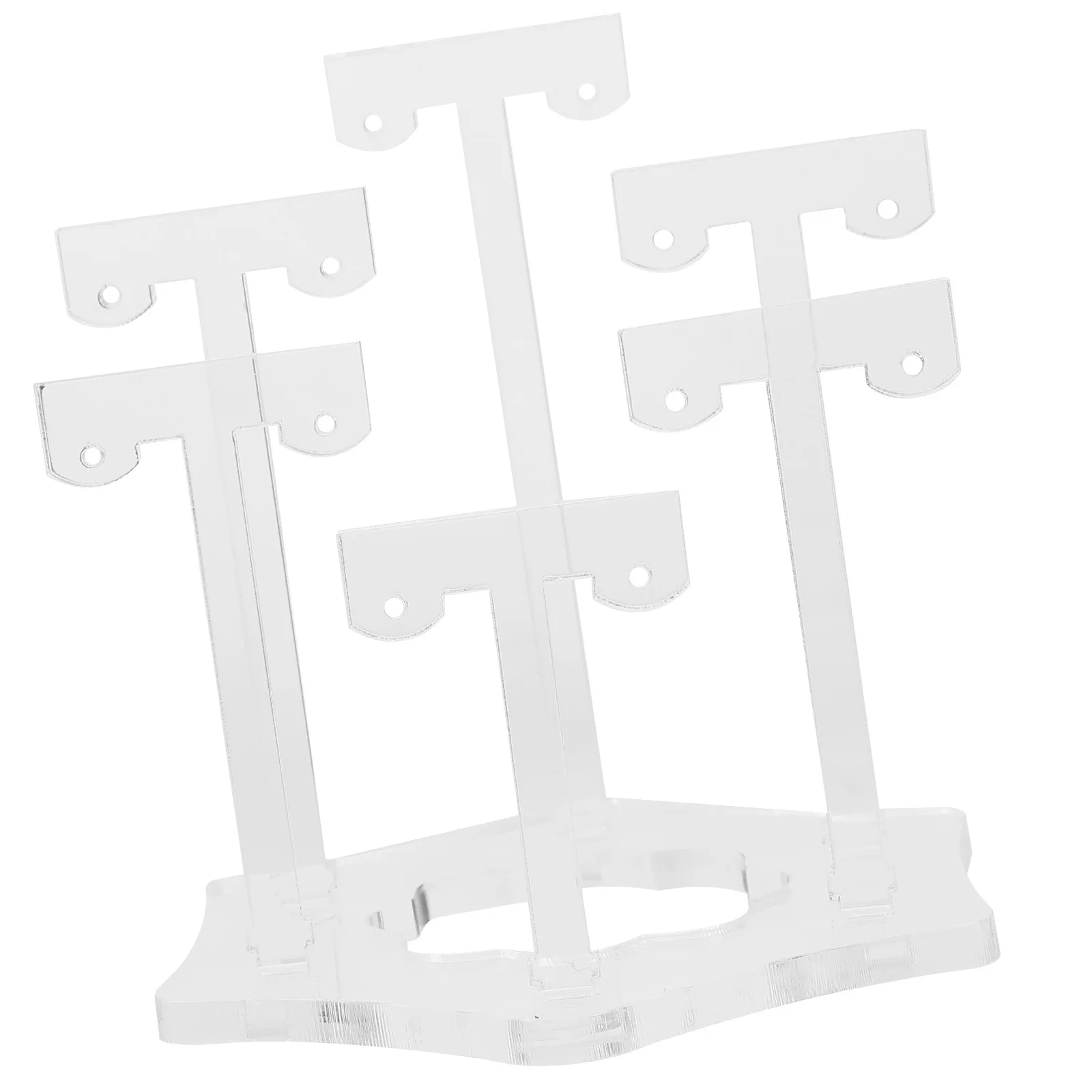 

T Acrylic Earring Display Stand Earrings Storage Organizer Holder Jewelry Retail Display Small Ear Studs Dangle Earring